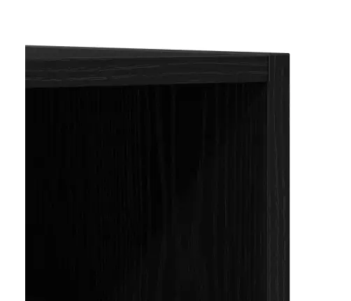 Plaadikapp Riiuliga Must Tamm 100 X 38 X 48 Cm Tehispuit