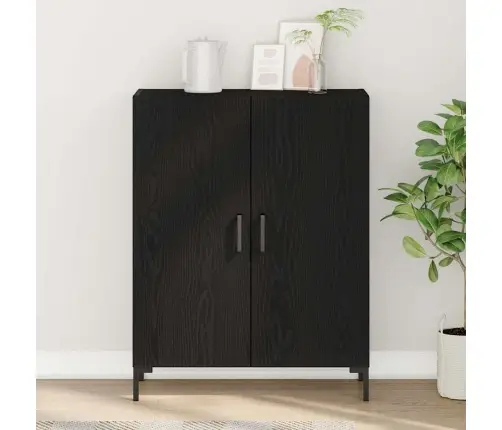 Bufete Melna Oša 69,5X34X90 Cm Inženierijas Koks Vidaxl Bufete Melna Oša 69,5X34X90 Cm Inženierijas Koks Vidaxl