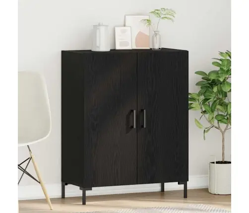 Bufete Melna Oša 69,5X34X90 Cm Inženierijas Koks Vidaxl Bufete Melna Oša 69,5X34X90 Cm Inženierijas Koks Vidaxl