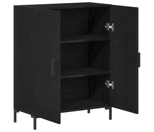 Bufete Melna Oša 69,5X34X90 Cm Inženierijas Koks Vidaxl Bufete Melna Oša 69,5X34X90 Cm Inženierijas Koks Vidaxl