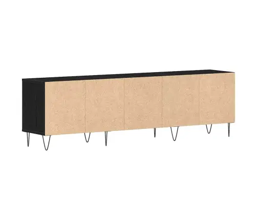 Televizoriaus Spintelė Juoda Ąžuolo 150 X 30 X 44.5 Cm Televizoriaus Spintelė Juoda Ąžuolo 150 X 30 X 44.5 Cm