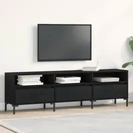 Televizora Skapīša Melns Ozols 150 X 30 X 44.5 Cm Vidaxl