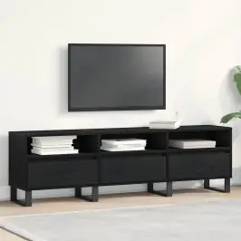 Televizora Skapīša Melns Ozols 150 X 30 X 44.5 Cm Vidaxl