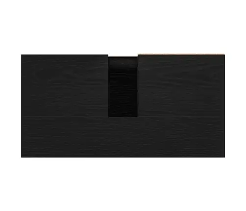 Vannasistabas Izlietne Skapī Melnā Ozola Krāsā 65X33X60 Cm Inženierijas Koks Vidaxl