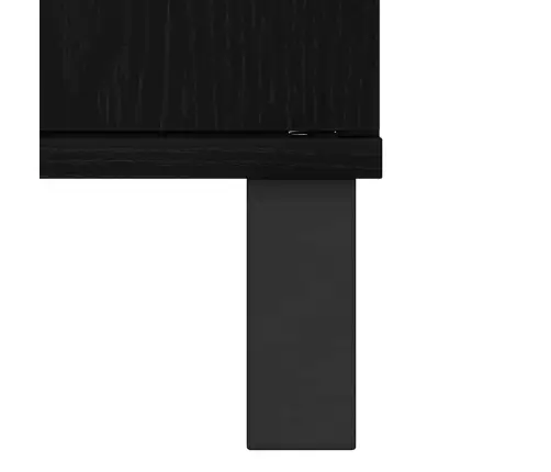 Vannasistabas Izlietnes Skapītis Melna Ozola 65X33X60 Cm Inženierijas Koks Vidaxl