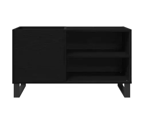 Ierakstu Skapis, Melnā Ozola Krāsā, Izmērs 84,5X38X48 Cm, Inženierijas Koks Vidaxl