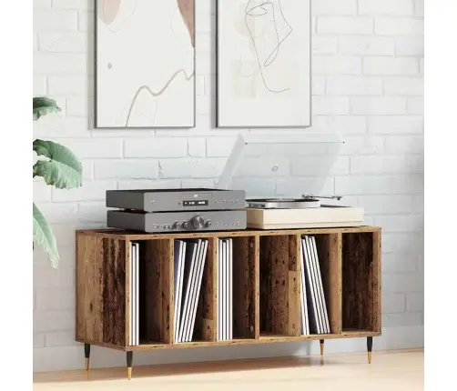 Plaadikapp Riiuliga Vana Puit 100 X 38 X 48 Cm Tehispuit