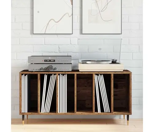 Plaadikapp Riiuliga Vana Puit 100 X 38 X 48 Cm Tehispuit