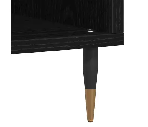 Reklāmas Skapītis Melns Ozols 100X38X48 Cm Inženierijas Koks Vidaxl