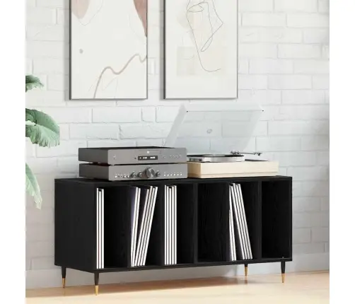 Reklāmas Skapītis Melns Ozols 100X38X48 Cm Inženierijas Koks Vidaxl