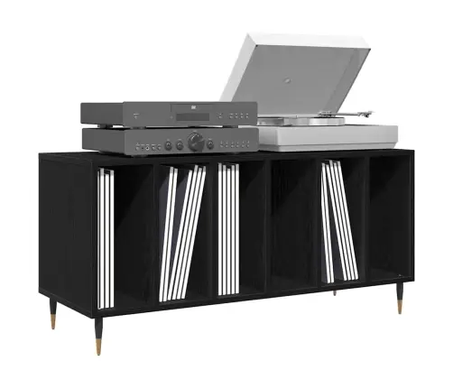 Reklāmas Skapītis Melns Ozols 100X38X48 Cm Inženierijas Koks Vidaxl