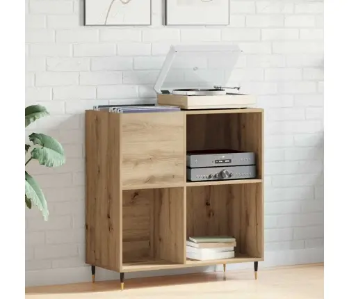 Rekordu Skapjis Vecs Koks 84,5X38X89 Cm Inženierijas Koks Vidaxl