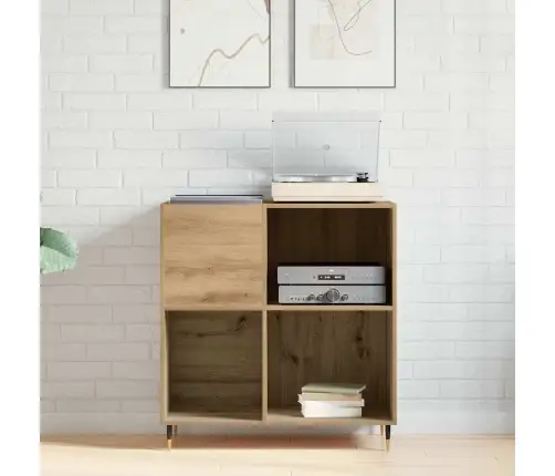 Rekordu Skapjis Vecs Koks 84,5X38X89 Cm Inženierijas Koks Vidaxl