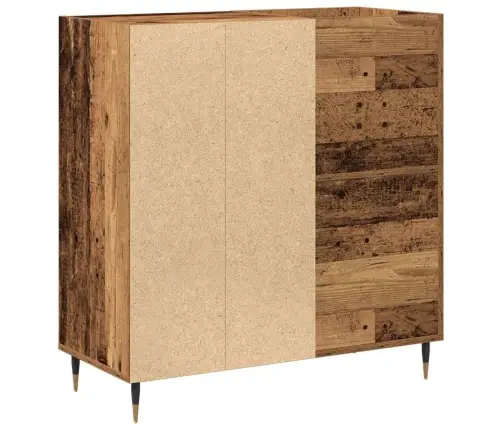 Rekordu Skapjis Vecs Koks 84,5X38X89 Cm Inženierijas Koks Vidaxl