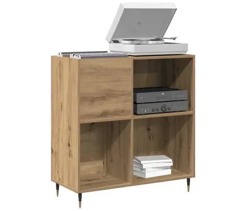 Rekordu Skapjis Vecs Koks 84,5X38X89 Cm Inženierijas Koks Vidaxl