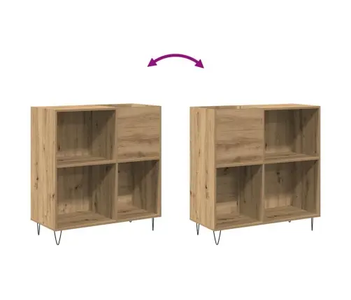 Plaadikapp Riiuliga Vana Puit 85 X 38 X 89 Cm Tehispuit