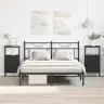 Šalia Lovos Spintelė 2 Pcs Juoda Ąžuolo 41 X 31 X 80 Cm