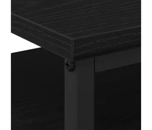 Naktinis Staliukas 2 Pcs Juoda Ąžuolo 44 X 45 X 60 Cm