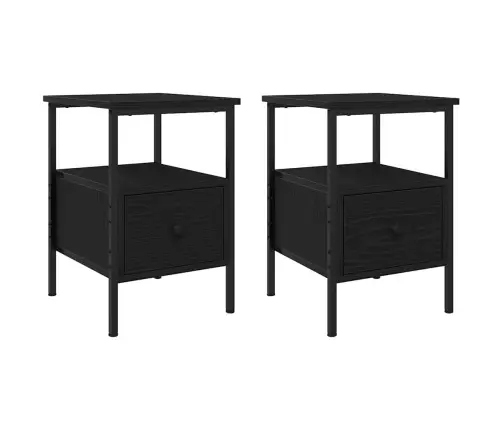 Öölambi Kapp Sahtliga 2 Pcs Must Tamm 34 X 36 X 50 Cm Tehispuit