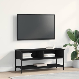 Televizora Skapīša Melns Ozols 100 X 35 X 45 Cm Vidaxl