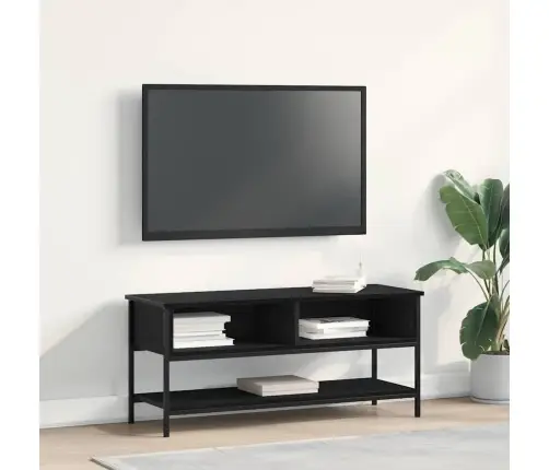 Televizora Skapīša Melns Ozols 100 X 35 X 45 Cm Vidaxl