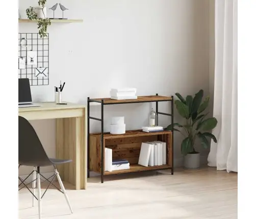 Grāmatu Plaukts Dūmakaina Ozolkoka 80 X 30 X 78.5 Cm Vidaxl