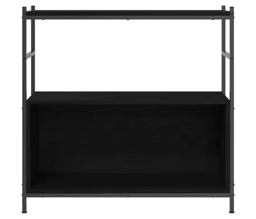 Raamatukapp Must Tamm 80 X 30 X 78.5 Cm Tehispuit