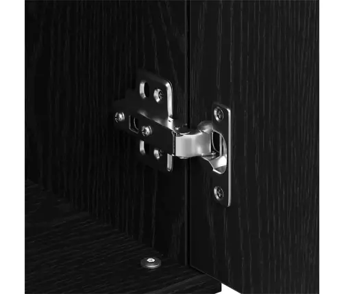 Bufete Melna Ozola 104X35X70 Cm Inženierkoks Vidaxl