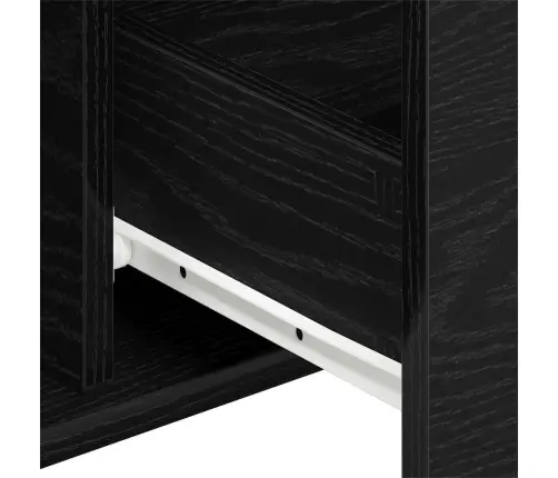 Bufete Melna Ozola 104X35X70 Cm Inženierkoks Vidaxl