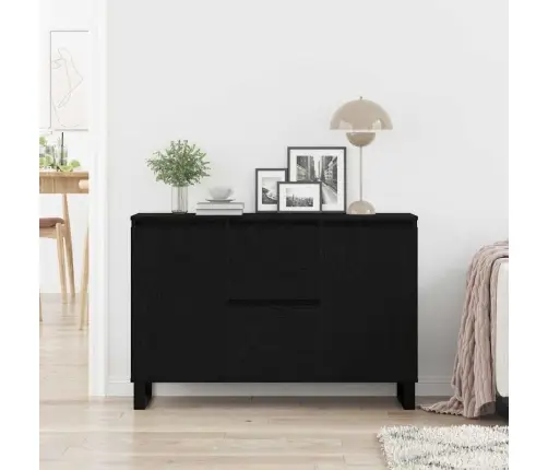 Bufete Melna Ozola 104X35X70 Cm Inženierkoks Vidaxl