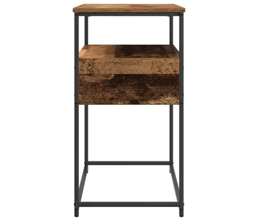 Konsoles Galds Vecā Koka 75X40X75 Cm Inženierijas Koks Un Tērauds Vidaxl