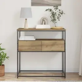 Konsoollaud Sahtliga Käsitöötamm 75 X 40 X 75 Cm Konsoollaud Sahtliga Käsitöötamm 75 X 40 X 75 Cm