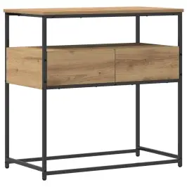 Konsoles Galds Artisānā Ozols 75 X 40 X 75 Cm Inženierijas Koks Vidaxl