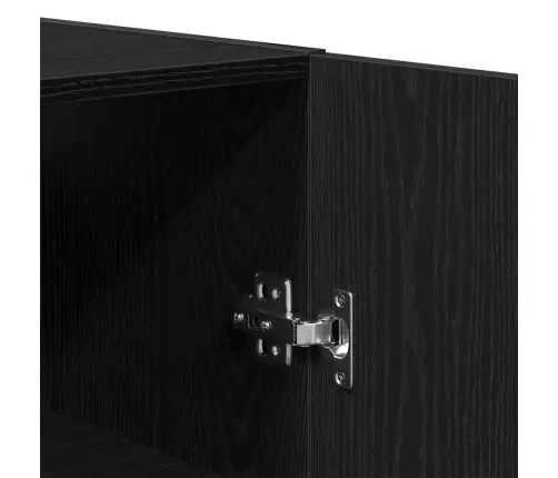 Sienā Uzstādāms Skapis Melns Ozols 69.5 X 34 X 90 Cm Vidaxl