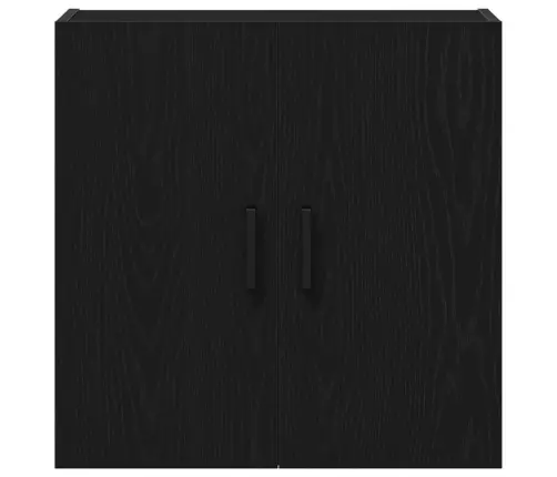 Sienas Skapītis Melna Ozola 60X31X60 Cm Inženiertehniskā Koksne Vidaxl