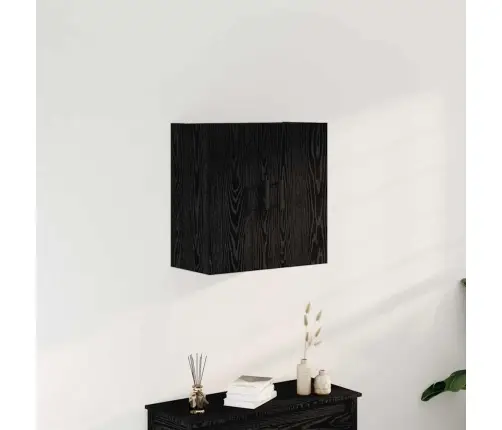 Sienas Skapis Melna Ozola 60X31X60 Cm Inženierijas Koks Vidaxl