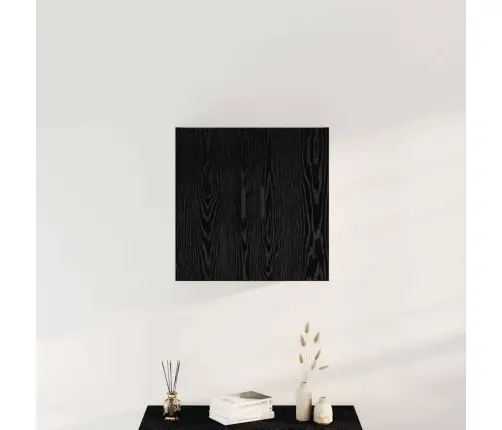 Sienas Skapis Melna Ozola 60X31X60 Cm Inženierijas Koks Vidaxl