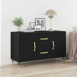 Puse Melns Ozols 100 X 36 X 60 Cm Inženierijas Koks Vidaxl