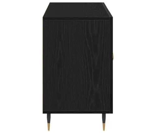 Skapītis Melnā Ozola 100X36X60 Cm Inženierijas Koks Vidaxl