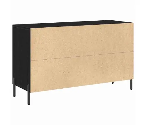 Bufete Melna Ozola 100X36X60 Cm Inženiertehniskā Koka Vidaxl