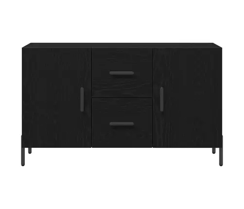 Bufete Melna Ozola 100X36X60 Cm Inženiertehniskā Koka Vidaxl