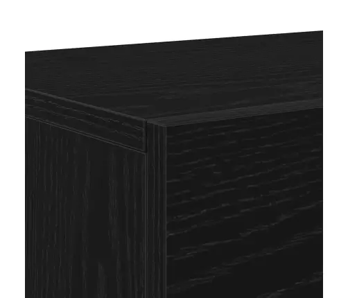 Tv Spintelių Komplektas Juodas Ąžuolas 150 X 30 X 50 Cm