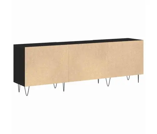 Tv Spintelių Komplektas Juodas Ąžuolas 150 X 30 X 50 Cm