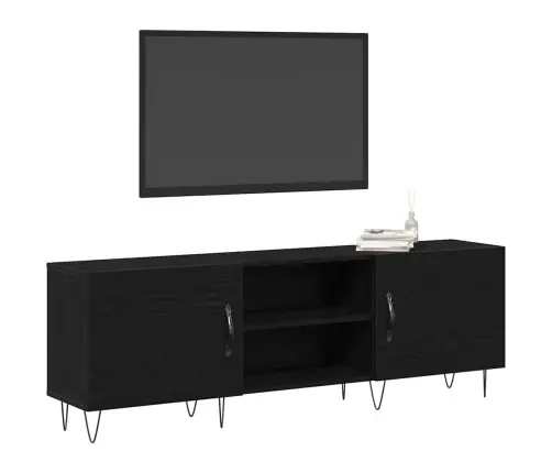 Tv Spintelių Komplektas Juodas Ąžuolas 150 X 30 X 50 Cm