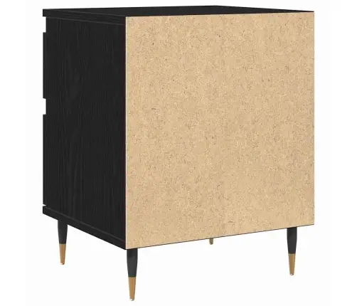 Naktsgaldiņi 2Gab Melns Ozols 40X35X50 Cm Inženierijas Koks Vidaxl