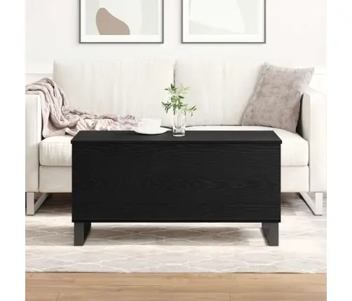 Kohvilaud Must Tamm 90 X 44.5 X 45 Cm Tehispuit