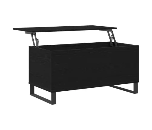 Kafijas Galds Melna Ozola 90X44.5X45 Cm Inženierijas Koks Vidaxl