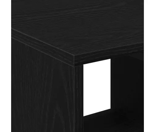 Kafijas Galdiņš Melns Ozols 90X49X45 Cm Inženierijas Koks Vidaxl