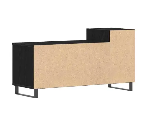 Tv Skapītis Melna Ozola 100X35X55 Cm Inženierijas Koks Vidaxl