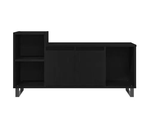 Tv Skapītis Melna Ozola 100X35X55 Cm Inženierijas Koks Vidaxl